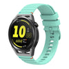 Correa de silicona con puntadas onduladas y puntos para Huawei Watch GT Runner de 22 mm (verde azulado)
