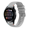 Correa de silicona con puntadas onduladas y puntos para Huawei Watch 3 de 22 mm (gris)