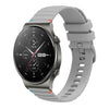 Correa de silicona con puntadas onduladas y puntos para Huawei Watch GT 2 Pro de 22 mm (gris)