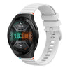 Correa de silicona de 22 mm con puntadas onduladas y puntos para Huawei Watch GT 2e (blanca)