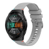 Correa de silicona de 22 mm con puntadas onduladas y puntos para Huawei Watch GT 2e (gris)
