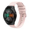 Correa de silicona de 22 mm con puntadas onduladas y puntos para Huawei Watch GT 2e (rosa)
