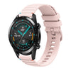 Correa de silicona para reloj Huawei Watch GT 2 de 46 mm con puntadas onduladas y 22 mm (rosa)