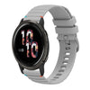 Correa de silicona con puntadas onduladas y puntos para reloj Garmin Venu 2 de 22 mm (gris)