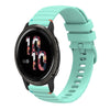 Correa de silicona con puntadas onduladas y puntos para reloj Garmin Venu 2 de 22 mm (verde azulado)