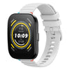 Correa de silicona para reloj Amazfit Bip 5 con puntadas onduladas de 22 mm (blanca)