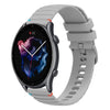 Correa de silicona de 22 mm con costuras punteadas y onduladas para reloj Amazfit GTR 3 (gris)