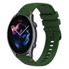 Correa de silicona para reloj Amazfit Watch Sport 3 con puntadas onduladas de 22 mm (verde militar)