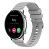 Correa de silicona de 22 mm con puntadas onduladas y puntos para reloj Amazfit GTR 2 (gris)