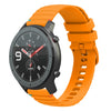 Correa de silicona con puntadas onduladas y puntos para reloj Amazfit GTR de 22 mm (amarillo ámbar)