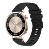 Correa de silicona con puntadas onduladas y puntos para Huawei Watch GT 4 de 41 mm y 18 mm (negra)