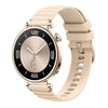 Correa de silicona con puntadas onduladas y puntos para Huawei Watch GT 4 de 41 mm y 18 mm (color crema)