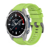 Correa de reloj de silicona de 20 mm con hebilla de acero de color puro para Garmin Descent Mk3 de 43 mm (lima)