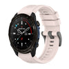 Correa de reloj de silicona de 20 mm con hebilla de acero de color puro para Garmin Descent Mk3i de 43 mm (rosa)