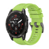 Correa de reloj de silicona de 20 mm con hebilla de acero de color puro para Garmin Epix Pro de 42 mm (lima)