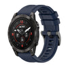 Correa de reloj de silicona de 20 mm con hebilla de acero de color puro para Garmin Epix Pro de 42 mm (azul medianoche)