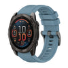 Correa de reloj de silicona de 26 mm con hebilla de acero de color puro y AMOLED de 51 mm para Garmin Fenix 8 (cian roca)