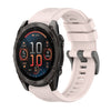 Correa de reloj de silicona de 26 mm con hebilla de acero de color puro de 51 mm y AMOLED para Garmin Fenix 8 (rosa)