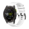 Correa de silicona para reloj Garmin Enduro 3 con hebilla de acero de color puro de 26 mm (blanca)