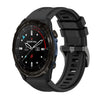 Correa de reloj de silicona de 26 mm con hebilla de acero de color puro para Garmin Descent Mk3i de 51 mm (negra)