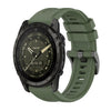 Correa de reloj de silicona de 26 mm con hebilla de acero de color puro AMOLED para Garmin Tactix 7 (verde oscuro)