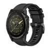 Correa de reloj de silicona de 26 mm con hebilla de acero de color puro AMOLED para Garmin Tactix 7 (negra)
