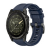 Correa de reloj de silicona de 26 mm con hebilla de acero de color puro AMOLED para Garmin Tactix 7 (azul medianoche)