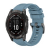 Correa de silicona para reloj Garmin Fenix 7X Pro de 51 mm con hebilla de acero de color puro de 26 mm (cian roca)