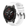 Correa de reloj de silicona de 26 mm con hebilla de acero de color puro para Garmin Epix Pro de 51 mm (blanca)