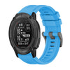 Correa de silicona para reloj Garmin Instinct 2X Solar Pure Color con hebilla de acero de 26 mm (azul cielo)