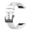 Correa de reloj de silicona de 22 mm con hebilla de acero de color puro para Garmin Fenix 8 AMOLED de 47 mm (blanca)