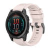 Correa de silicona para reloj Garmin Fenix E de 47 mm con hebilla de acero de color puro de 22 mm (rosa)