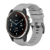 Correa de silicona para reloj Garmin Quatix 7 Pure Color con hebilla de acero de 22 mm (gris)