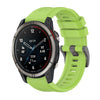Correa de silicona para reloj Garmin Quatix 7 con hebilla de acero de color puro de 22 mm (lima)