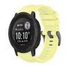 Correa de reloj de silicona de 22 mm con hebilla de acero de color puro para Garmin Instinct 2 Solar (amarillo)