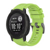 Correa de reloj de silicona de 22 mm con hebilla de acero de color puro para Garmin Instinct 2 Solar (lima)