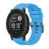 Correa de silicona para reloj Garmin Instinct 2 Solar de 22 mm con hebilla de acero de color puro (azul cielo)