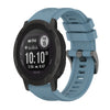 Correa de silicona para reloj Garmin Instinct 2 Solar de 22 mm con hebilla de acero de color puro (cian roca)