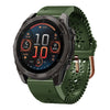 Correa de reloj de silicona transpirable con encaje de 20 mm para Garmin Fenix 8 AMOLED de 43 mm (verde militar)