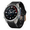 Correa de reloj de silicona transpirable con encaje de 20 mm para Garmin Descent Mk3 de 43 mm (negra)