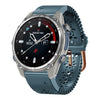 Correa de reloj de silicona transpirable con encaje de 20 mm para Garmin Descent Mk3 de 43 mm (azul lago)
