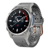 Correa de reloj de silicona transpirable con encaje de 20 mm para Garmin Descent Mk3 de 43 mm (gris)