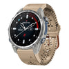 Correa de reloj de silicona transpirable con encaje de 20 mm para Garmin Descent Mk3 de 43 mm (caqui)