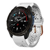 Correa de reloj de silicona transpirable con encaje de 20 mm para Garmin Descent Mk3i de 43 mm (blanca)