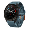 Correa de silicona transpirable con encaje de 20 mm para reloj Garmin Descent Mk3i de 43 mm (azul lago)