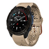 Correa de reloj de silicona transpirable con encaje de 20 mm para Garmin Descent Mk3i de 43 mm (caqui)