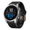 Correa de reloj de silicona transpirable con encaje de 20 mm para Garmin Fenix 7S Pro de 42 mm (negra)