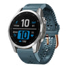 Correa de reloj de silicona transpirable con encaje de 20 mm para Garmin Fenix 7S Pro de 42 mm (azul lago)