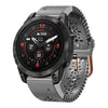 Correa de reloj de silicona transpirable con encaje de 20 mm para Garmin Epix Pro de 42 mm (gris)