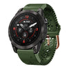 Correa de reloj de silicona transpirable con cordones de 20 mm para Garmin Epix Pro de 42 mm (verde militar)